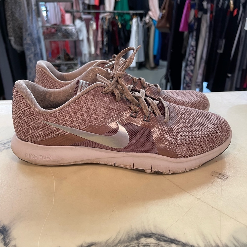 Nike Women's Flex Running Shoes - Pink and Gray